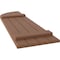 Ekena Millwork Americraft 4-Board (2 Batten) Wood Joined Board-n-Batten Shutters w/ Arch Top, ARW101BQ414X77BTH, PR ARW101BQ414X77BTH - alternate 6